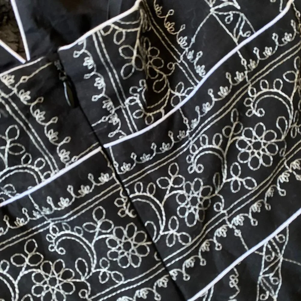 VTG Embroidered Halter Dress